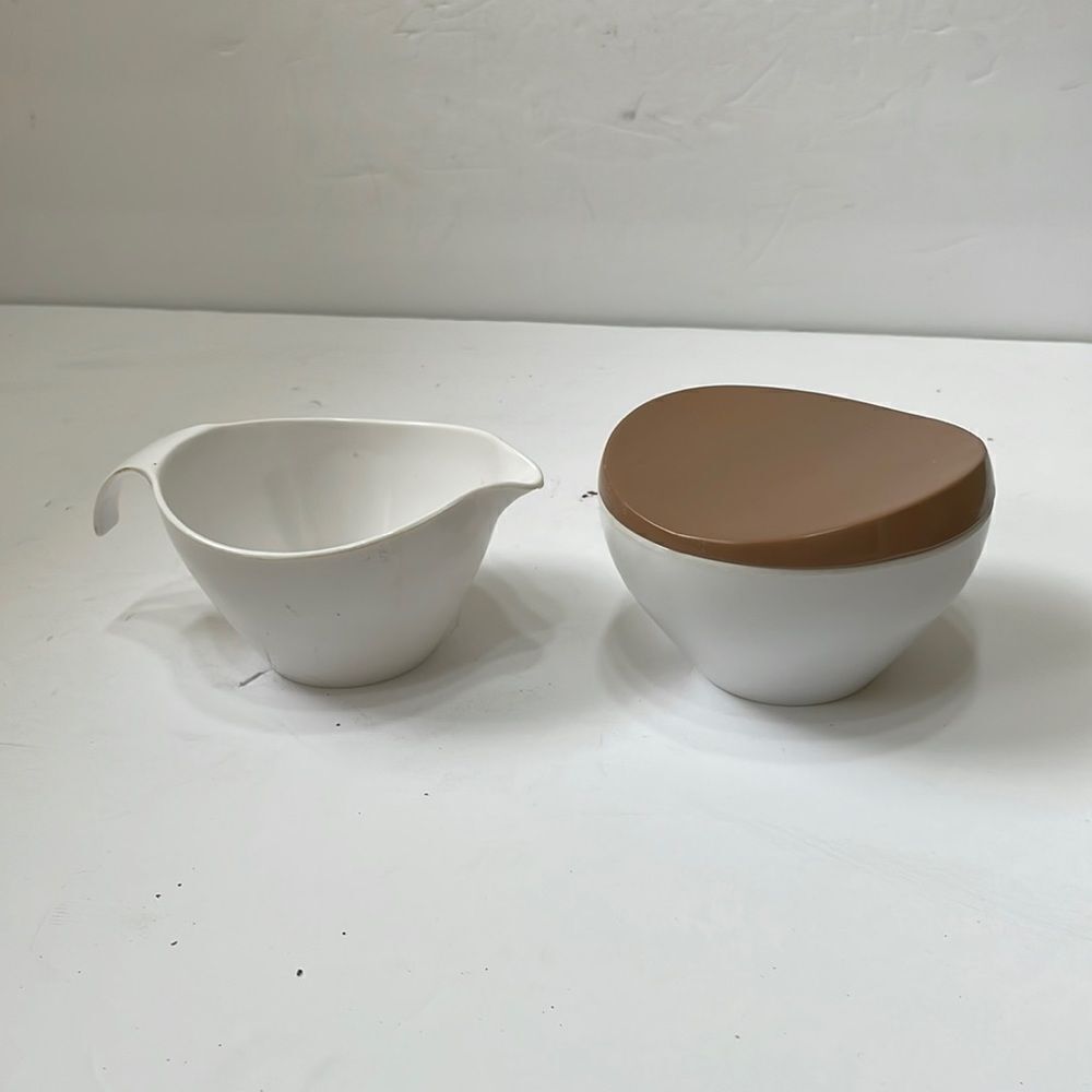 VINTAGE MELMAC‎ PROLON SUGAR BOWL AND CREAMER